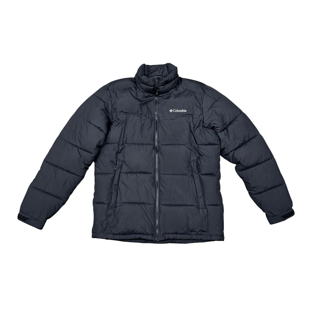 Size Small - Columbia Puffer Jacket Black Full Zip Quilted Insulated Coat